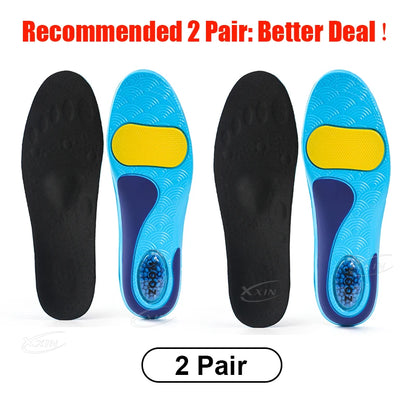 【Xxin】Arch Support Insole Air Cushion Shock Absorption Shoe Insoles Soft Gel Shoe Pad Size 35-46