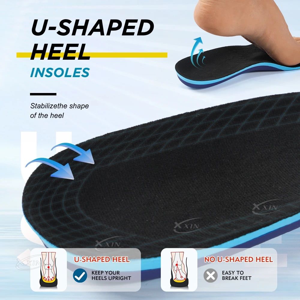 【Xxin】Arch Support Insole Air Cushion Shock Absorption Shoe Insoles Soft Gel Shoe Pad Size 35-46