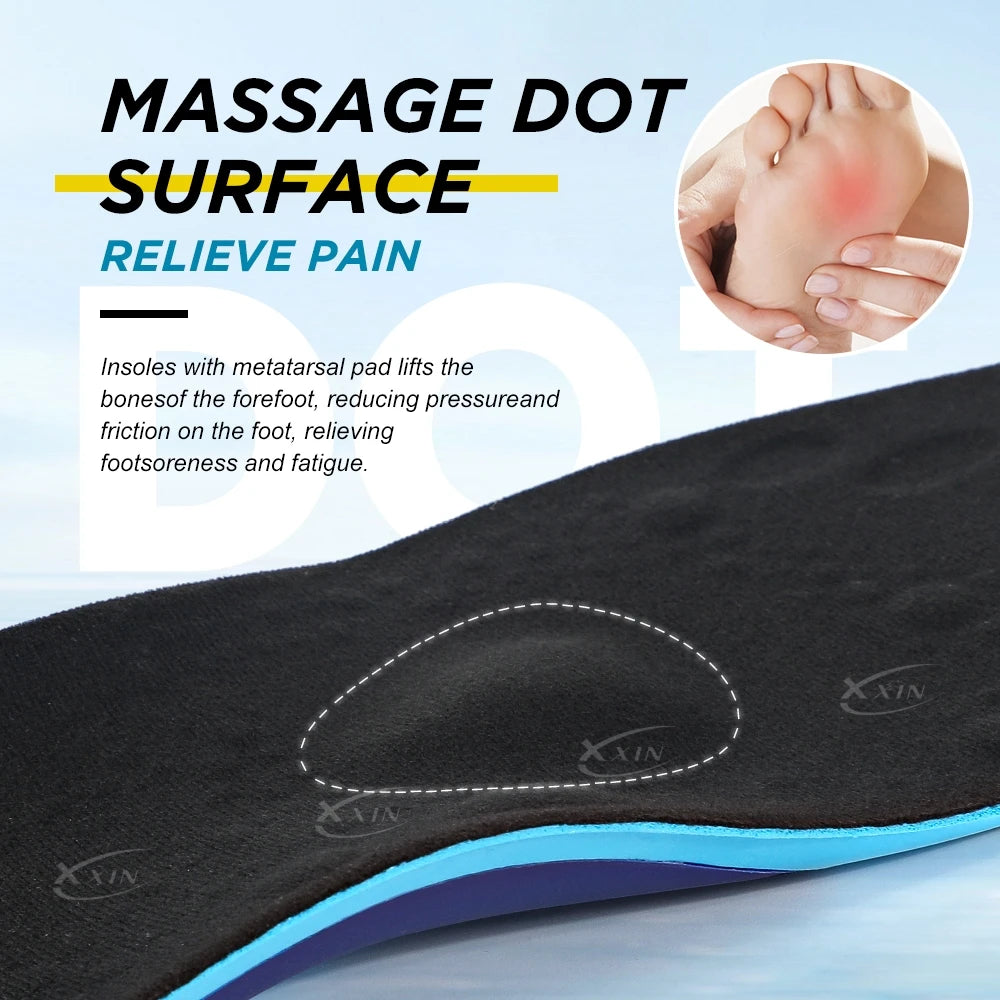 【Xxin】Arch Support Insole Air Cushion Shock Absorption Shoe Insoles Soft Gel Shoe Pad Size 35-46