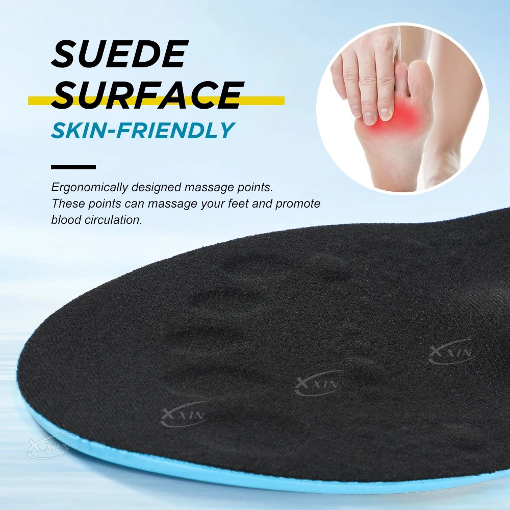 【Xxin】Arch Support Insole Air Cushion Shock Absorption Shoe Insoles Soft Gel Shoe Pad Size 35-46