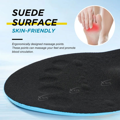 【Xxin】Arch Support Insole Air Cushion Shock Absorption Shoe Insoles Soft Gel Shoe Pad Size 35-46
