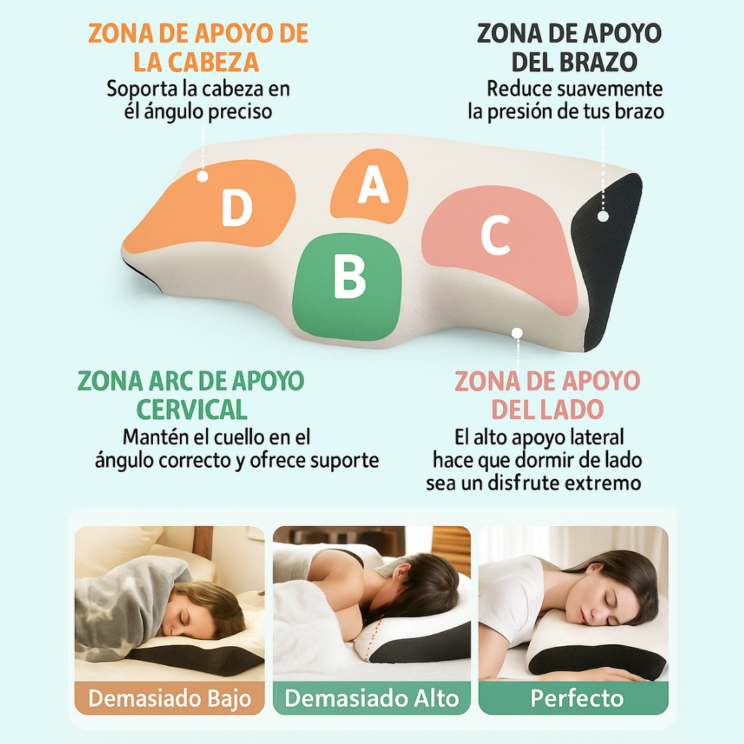 FibroFoam™ – Almohada Ortopédica Cervical Rebound - Fibroforce