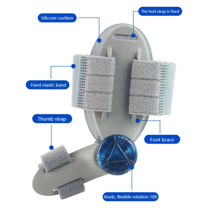 Unisex Bunion Corrector Foot Hallux Valgus Braces Rotatable Toe Separator Straightener Adjustable Pedicure Finger Toe Corrector