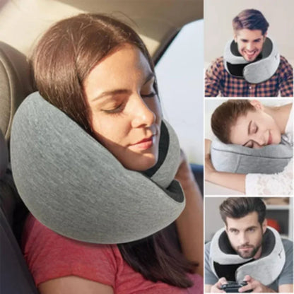 FibroNeck Travel™ - Almohada de Viaje con Espuma de Memoria - Fibroforce