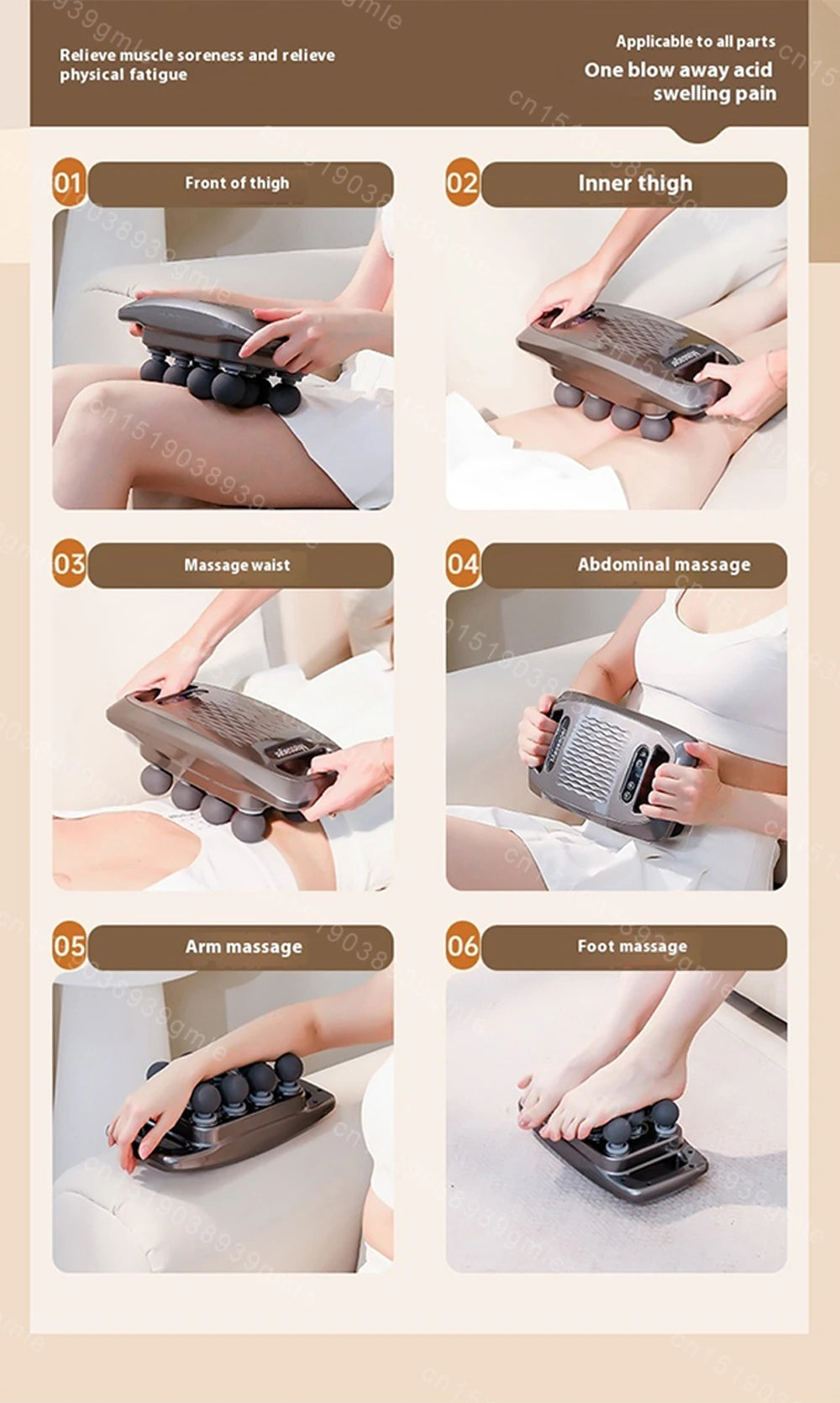 Masajeador Eléctrico de Luz Roja ComfortTherapy - Alivio Instantáneo y Relajación Muscular Profunda