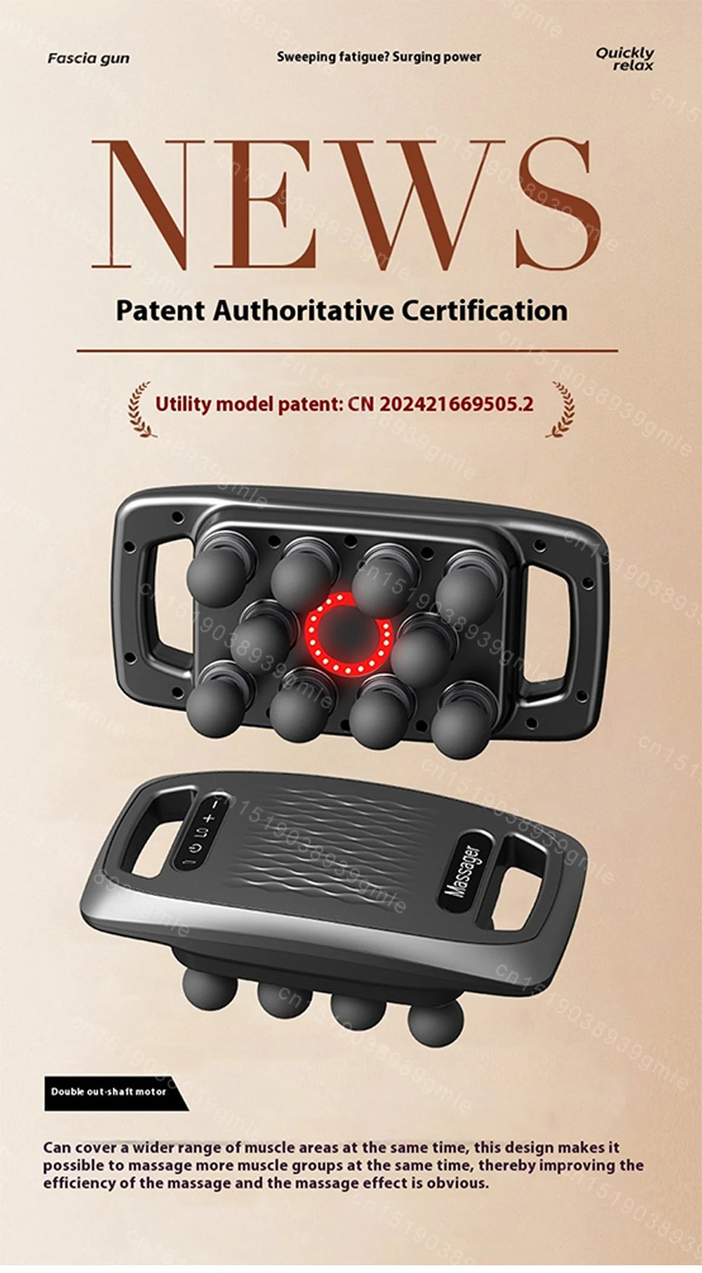 Masajeador Eléctrico de Luz Roja ComfortTherapy - Alivio Instantáneo y Relajación Muscular Profunda